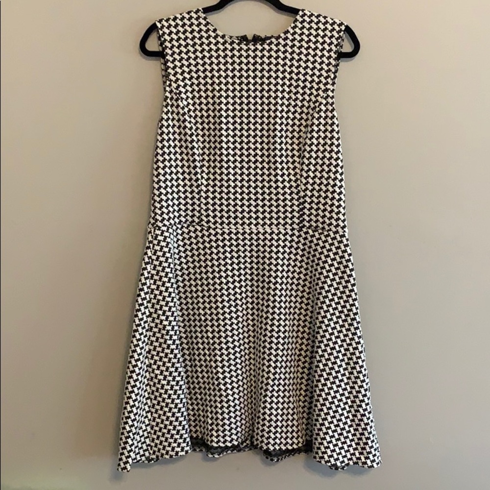Adorable Houndstooth Skater Dress
